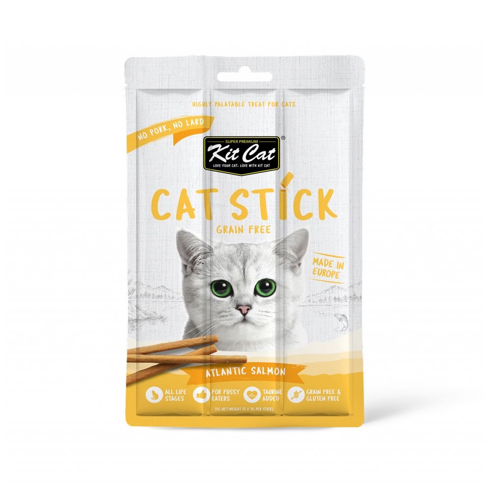 1 (1) Kit Cat Grain Free Cat Stick Atlantic Salmon - Image 1