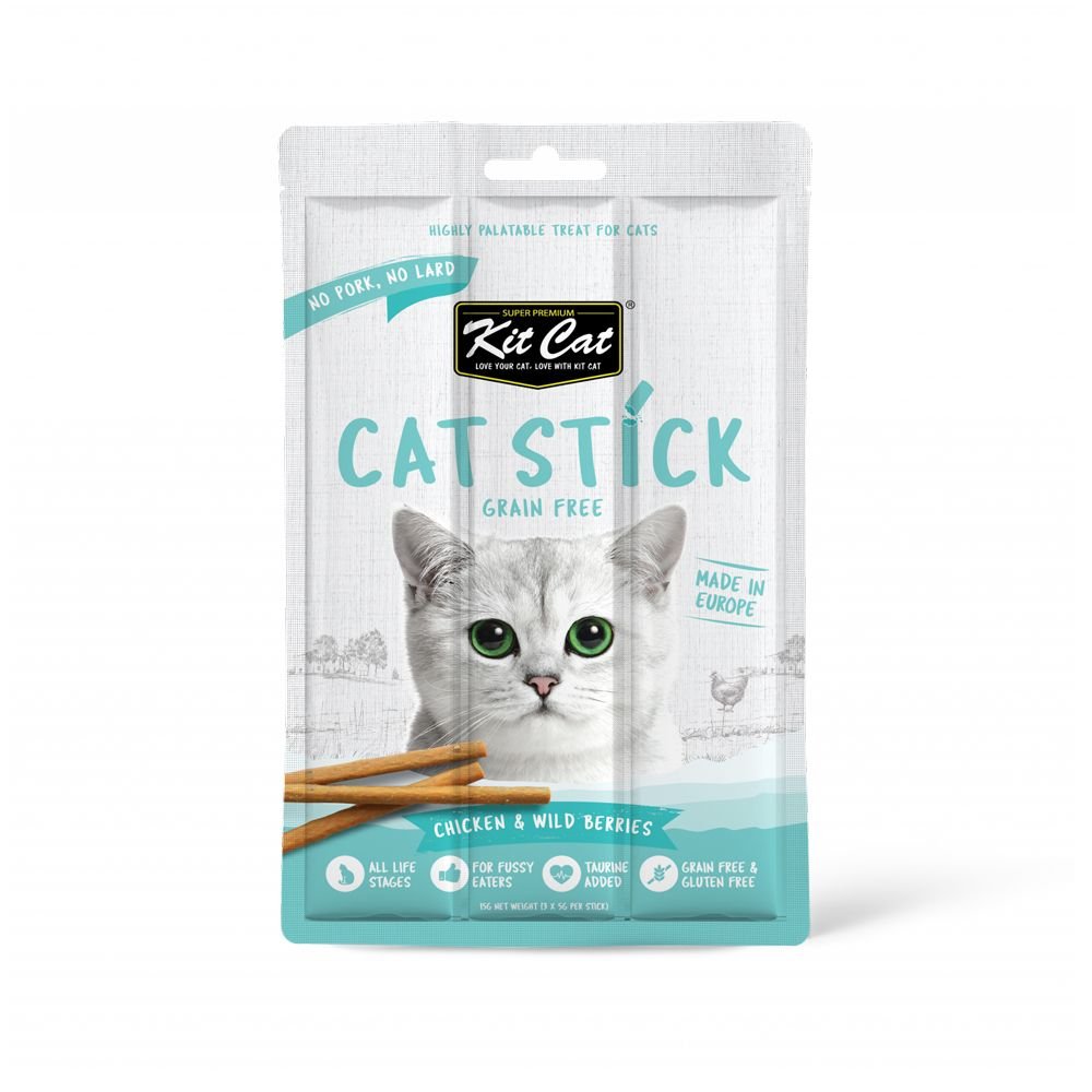 1 (2) (1) Kit Cat Grain Free Cat Chicken & Wild Berries - Image 1