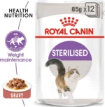 Feline health Nutrition Sterilised Gravy Wet Cat Food Box - 12x85g - Image 2