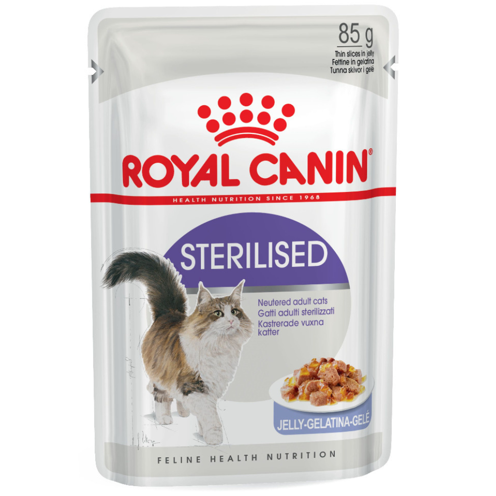 Untitled design Feline Health Nutrition Sterilised Jelly (WET FOOD - Pouches) 12 x 85g - Image 1