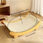 Wooden Cat Scratching Board and Bed - Image 2