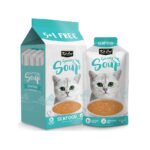 Kit Cat Savoury Soup Seafood Wet Pouch Cat Food (50g x 6)