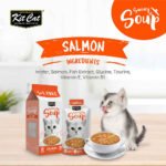 Kit Cat Savoury Soup Salmon  Wet Pouch Cat Food (50g x 6) - Image 4