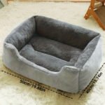 Rectangular Plush Pet Bed - Small - Image 2