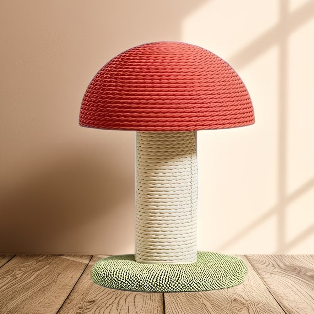 693a6ecc91164d1ca32ba598ce926d5c-goods Red Mushroom Cat Scratching Post - Image 1