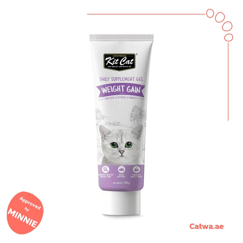 120 Kit Cat Daily Nutritional Supplement Gel For Cats & Kittens – Weight Gain 120 G - Image 1