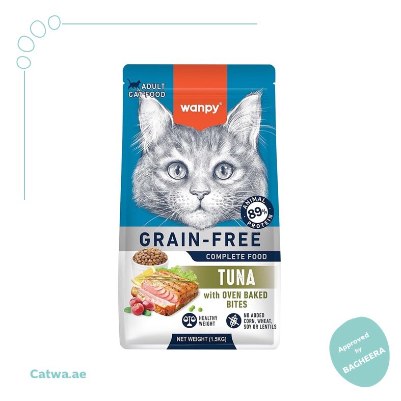 127 Wanpy Grain Free Adult Cat Food – Tuna Recipe 1.5 KG - Image 1