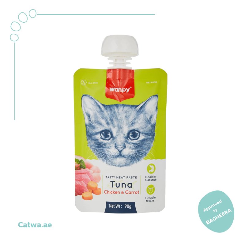 145 Wanpy Tasty Meat Paste Tuna, Chicken and Carrot for Cats 90 G - Image 1