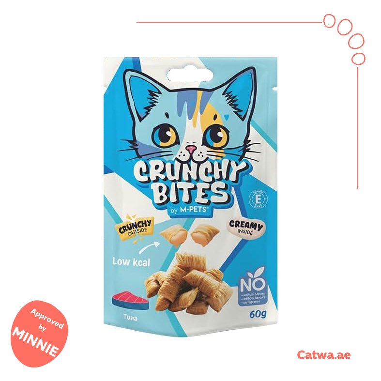 26 M-Pets Crunchy Bites Cat Treats Tuna Flavor 60 G - Image 1