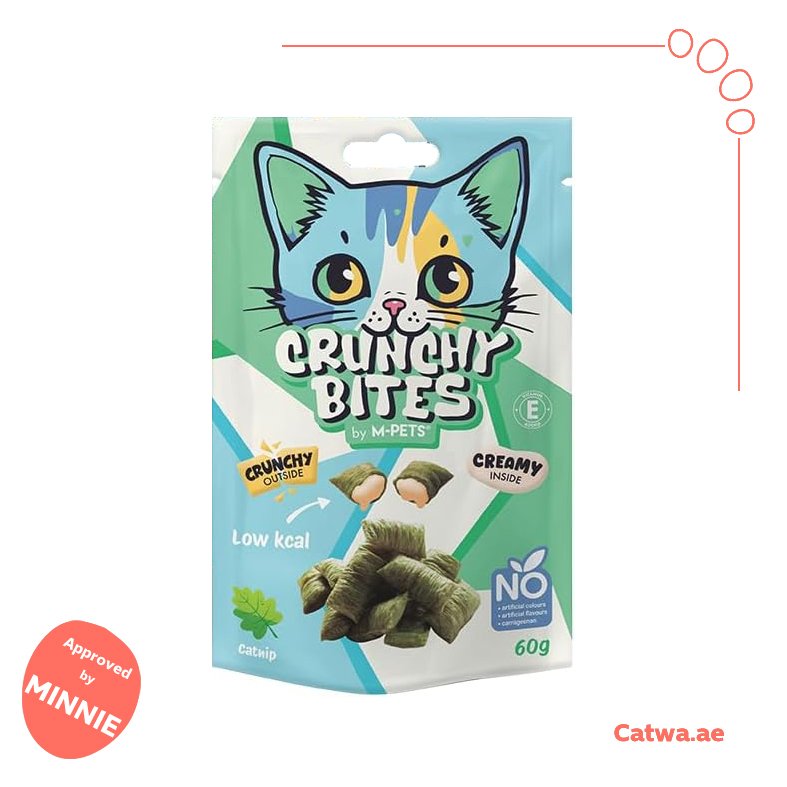 31 M-Pets Crunchy Bites Cat Treats Catnip Flavor 60 G - Image 1