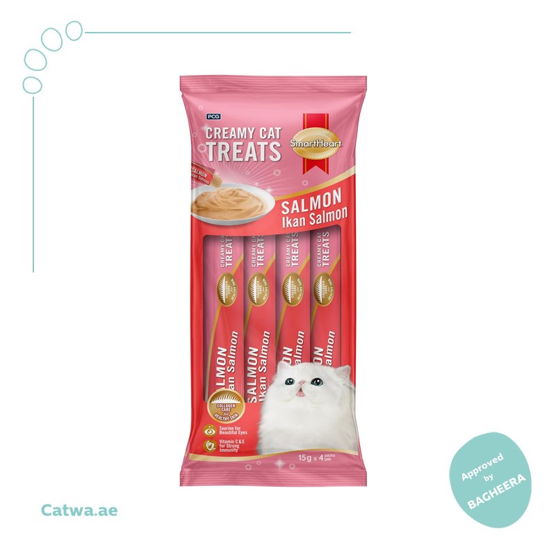 36 SmartHeart Creamy Treat Salmon Flavor 4*15 G - Image 1