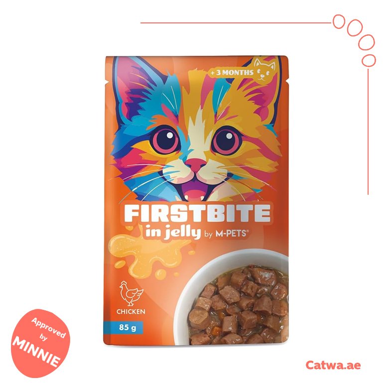 37 M-Pets Firstbite Chicken in Jelly Wet Cat Food Pouch 85 G - Image 1
