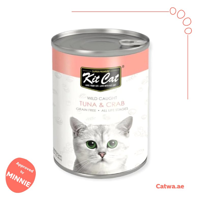 65 Kit Cat Wild Caught Tuna with Crab Canned Cat Food 400 G - Image 1